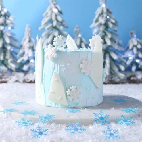 Pme kerst eetbare suikerdecoraties - laat het sneeuwen (12 stuks) bij cake, bake & love 7