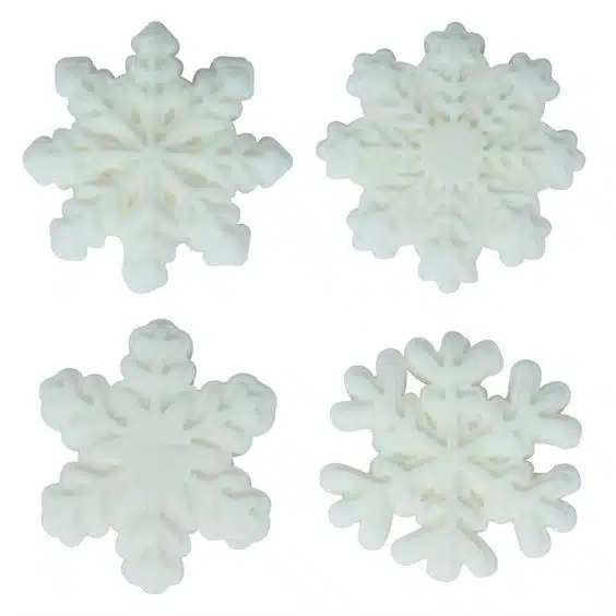 Pme kerst eetbare suikerdecoraties - laat het sneeuwen (12 stuks) bij cake, bake & love 7 Pme kerst eetbare suikerdecoraties - laat het sneeuwen (12 stuks) - afbeelding 3