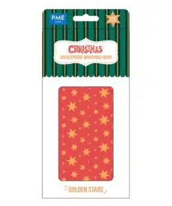 PME 12 Vellen Inpak Bakpapier voor Kerst - Gouden Sterren