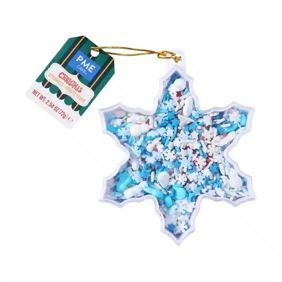 Pme kerst strooimix - frosty koorts (72g) bij cake, bake & love 5 Pme kerst strooimix - frosty koorts (72g)