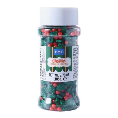 Pme christmas sprinkle mix - hulst mix (105g) bij cake, bake & love 5