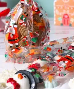 Pme 20 kerst plastic feestzakjes - kerstman's werkplaats bij cake, bake & love 10