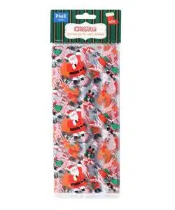 PME 20 Kerst Plastic Feestzakjes - Kerstman's Werkplaats