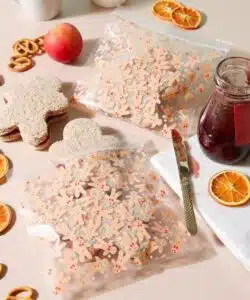 Pme 20 kerst plastic herbruikbare feestzakjes - peperkoekman bij cake, bake & love 10