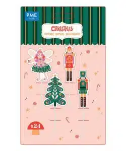 PME Kerst Taarttoppers - Notenkraker (24 stuks)