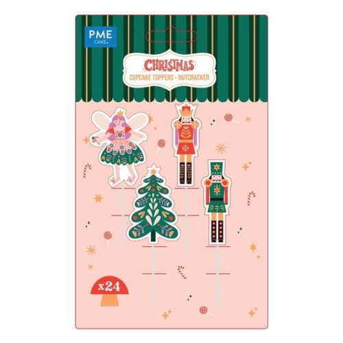 Pme kerst taarttoppers - notenkraker (24 stuks) bij cake, bake & love 5