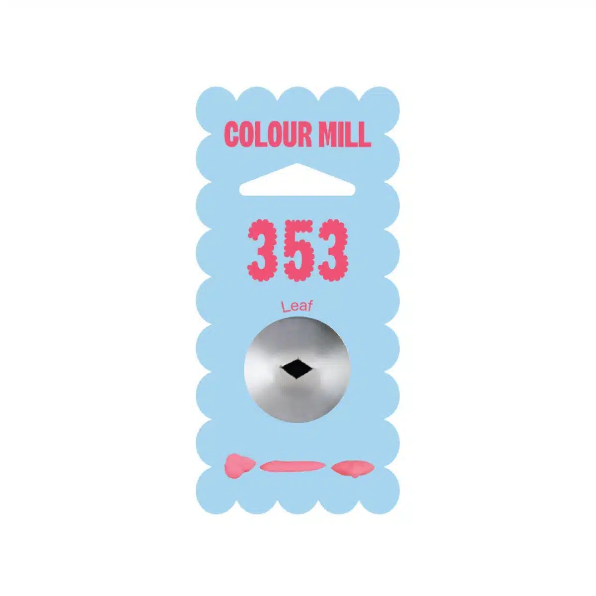 Colour mill piping tip - 353m leaf bij cake, bake & love 6 Colour mill piping tip - 353m leaf - afbeelding 2