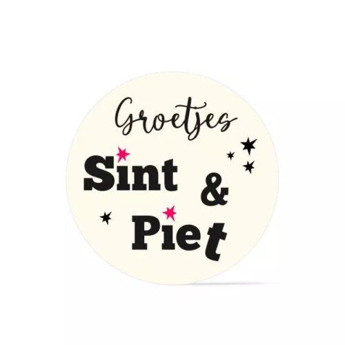 Dobla suikerschildje groetjes sint en piet 12 stuks bij cake, bake & love 5