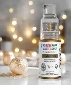 Sugarflair powder pump - flash gold - 10g bij cake, bake & love 13
