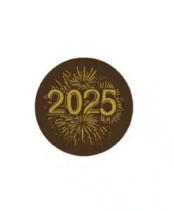 Callebaut Chocoladedecoratie Nieuwjaar 2025 - 12 stuks