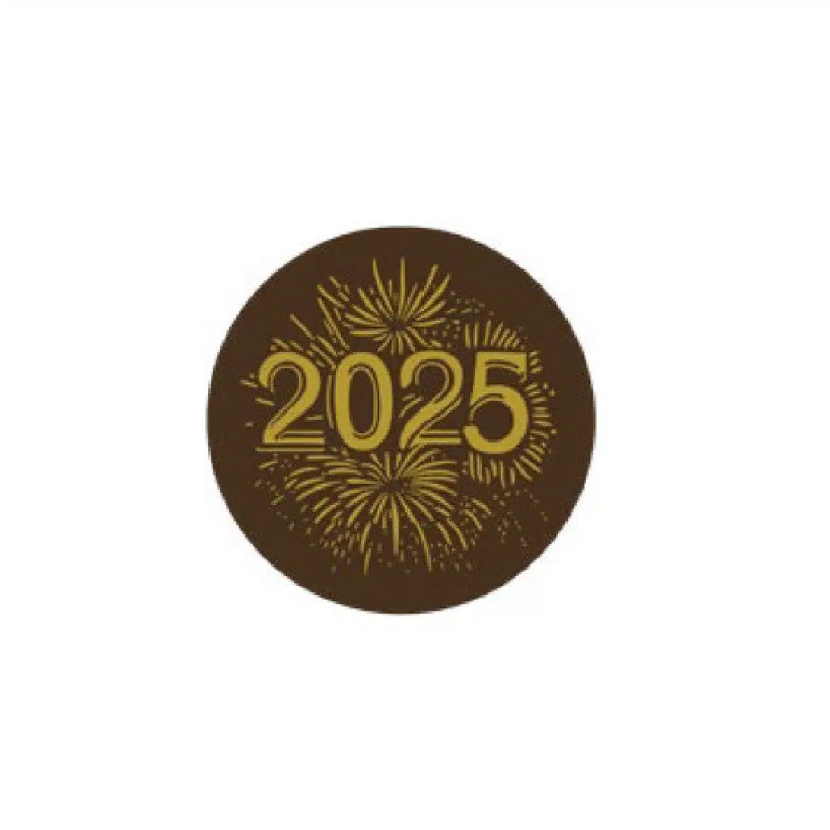 Callebaut chocoladedecoratie nieuwjaar 2025 - 12 stuks bij cake, bake & love 5 Callebaut chocoladedecoratie nieuwjaar 2025 - 12 stuks