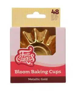 Funcakes bloom baking cups - metallic goud pk/48 bij cake, bake & love 11 Funcakes bloom baking cups - metallic goud pk/48 bij cake, bake & love 10