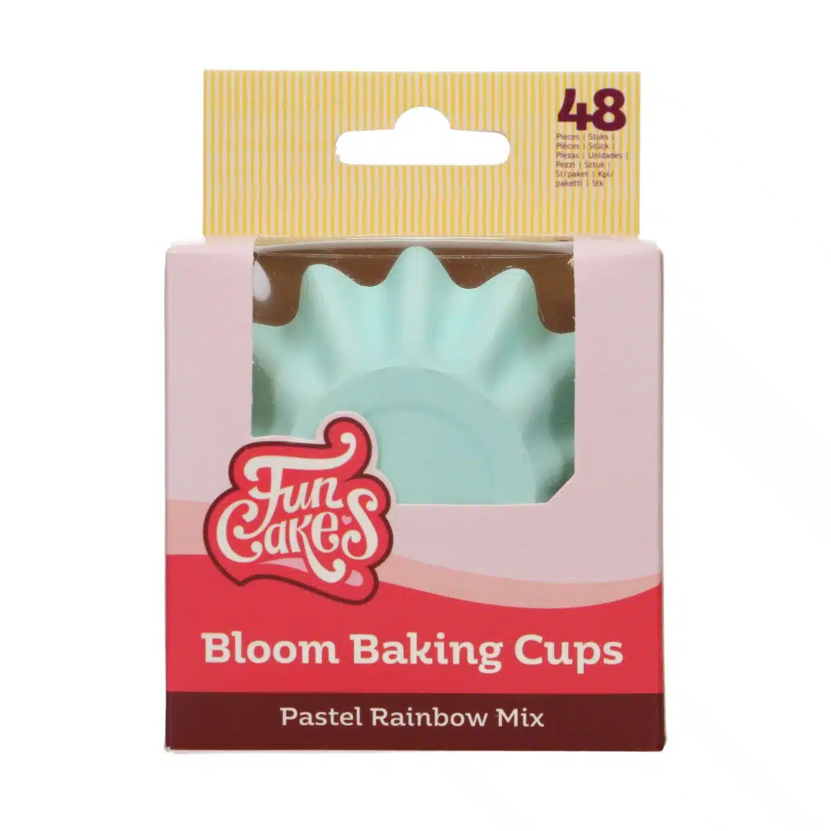 Funcakes bloom baking cups - pastel regenboog mix pk/48 bij cake, bake & love 5 Funcakes bloom baking cups - pastel regenboog mix pk/48