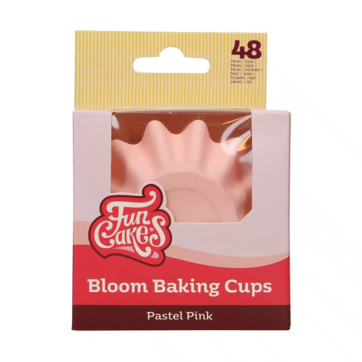 Funcakes bloom baking cups - pastel roze pk/48 bij cake, bake & love 5 Funcakes bloom baking cups - pastel roze pk/48