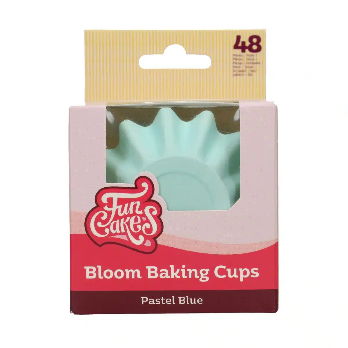 Funcakes bloom baking cups - pastel blauw pk/48 bij cake, bake & love 5 Funcakes bloom baking cups - pastel blauw pk/48