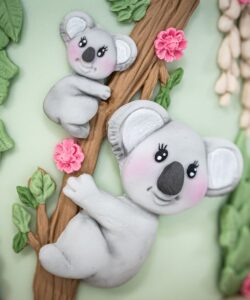 Karen davies silicone mould - koala bear bij cake, bake & love 17