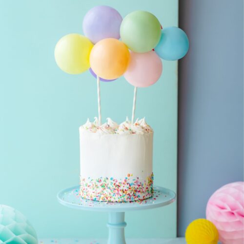 Partydeco ballon-cake topper kit 29cm - regenboog bij cake, bake & love 5