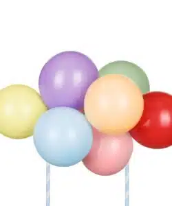PartyDeco Ballon-Cake Topper Kit 29cm - Regenboog