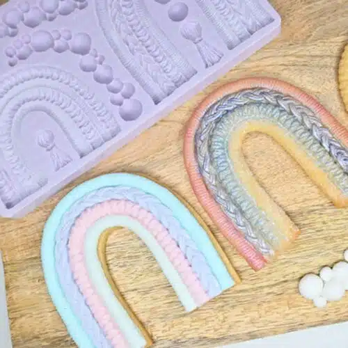 Karen davies silicone mould - macrame rainbow - afbeelding 3