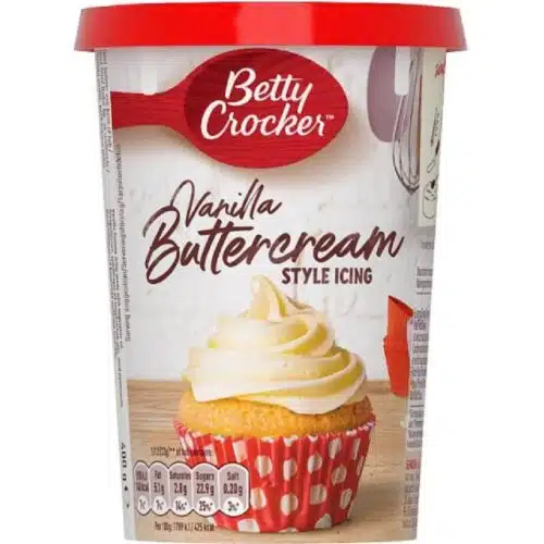 Betty crocker vanille botercrème icing 400g