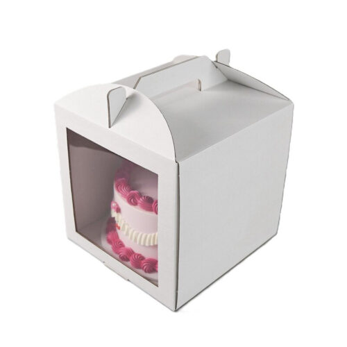 Taartdoos 30,5 x 30,5 x 35,5 cm met handvat bij cake, bake & love 5