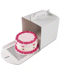 Taartdoos 30,5 x 30,5 x 35,5 cm met handvat bij cake, bake & love 10