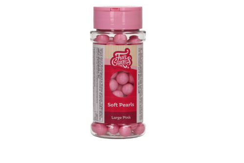 Funcakes soft pearls pink 10mm - 70 g bij cake, bake & love 5