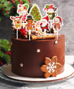 Cupcake prikkers kerst pk/16 bij cake, bake & love 17