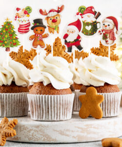 Cupcake prikkers kerst pk/16 bij cake, bake & love 19