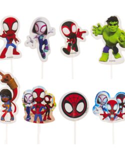 Cupcake prikkers spidey & amazing friends pk/16 bij cake, bake & love 10