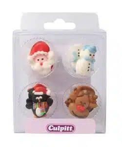 Culpitt suikerdecoratie kerstfiguren 12st