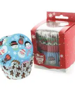Baked with Love Baking cups Kerst pk/100