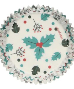 Funcakes baking cups holly leaf pk/48 bij cake, bake & love 13