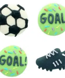 Culpitt Suikerdecoratie Voetbal - Goal! 25mm 12st.