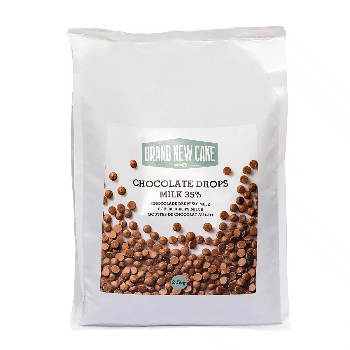 Brand new cake chocolade druppels melk (35%) bij cake, bake & love 5 Brand new cake chocolade druppels melk (35%)