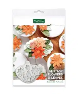 Katy Sue Silicone Mould - Fantasie Bloemen en Bladeren