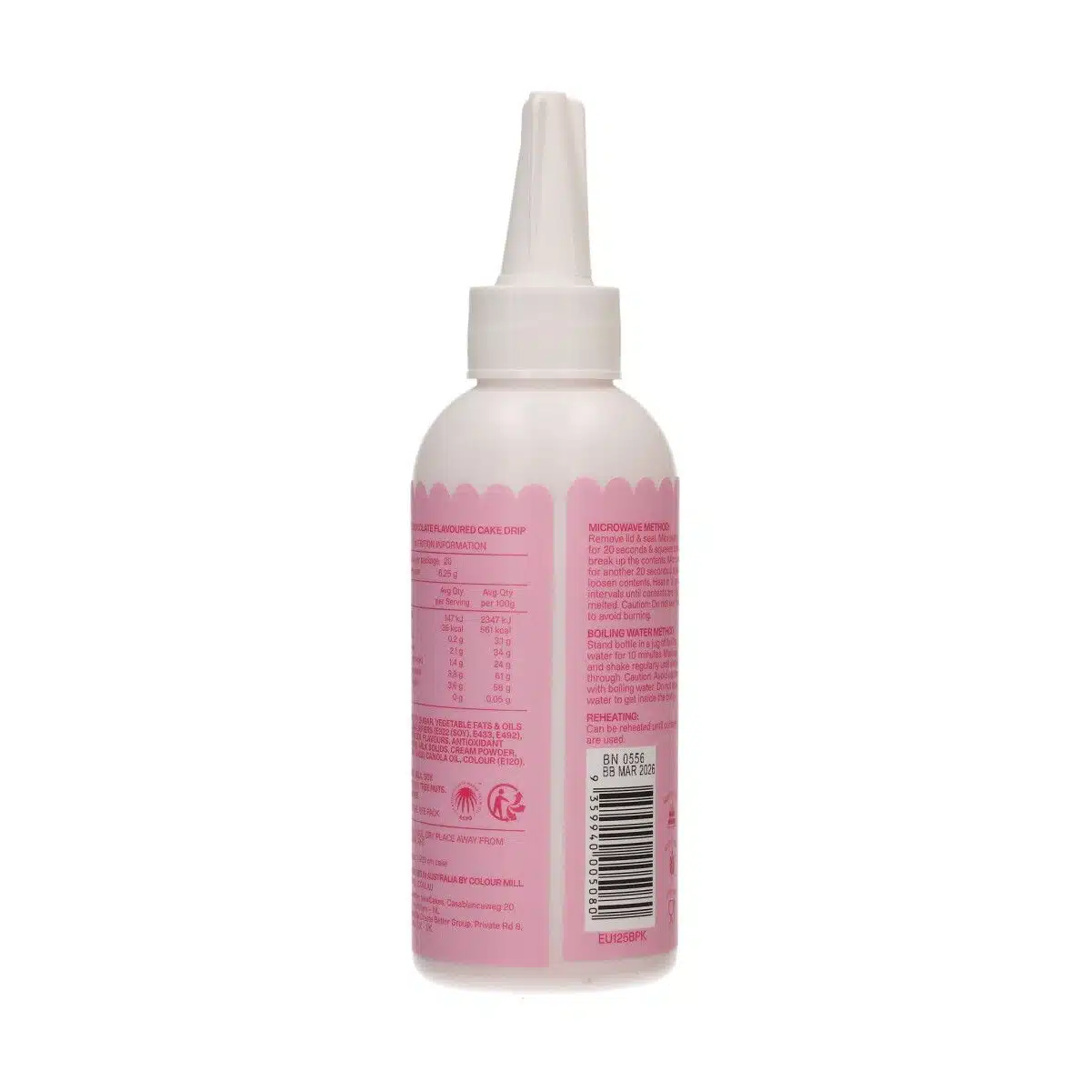 Colour mill choco drip 125g - baby pink bij cake, bake & love 6 Colour mill choco drip 125g - baby pink - afbeelding 2