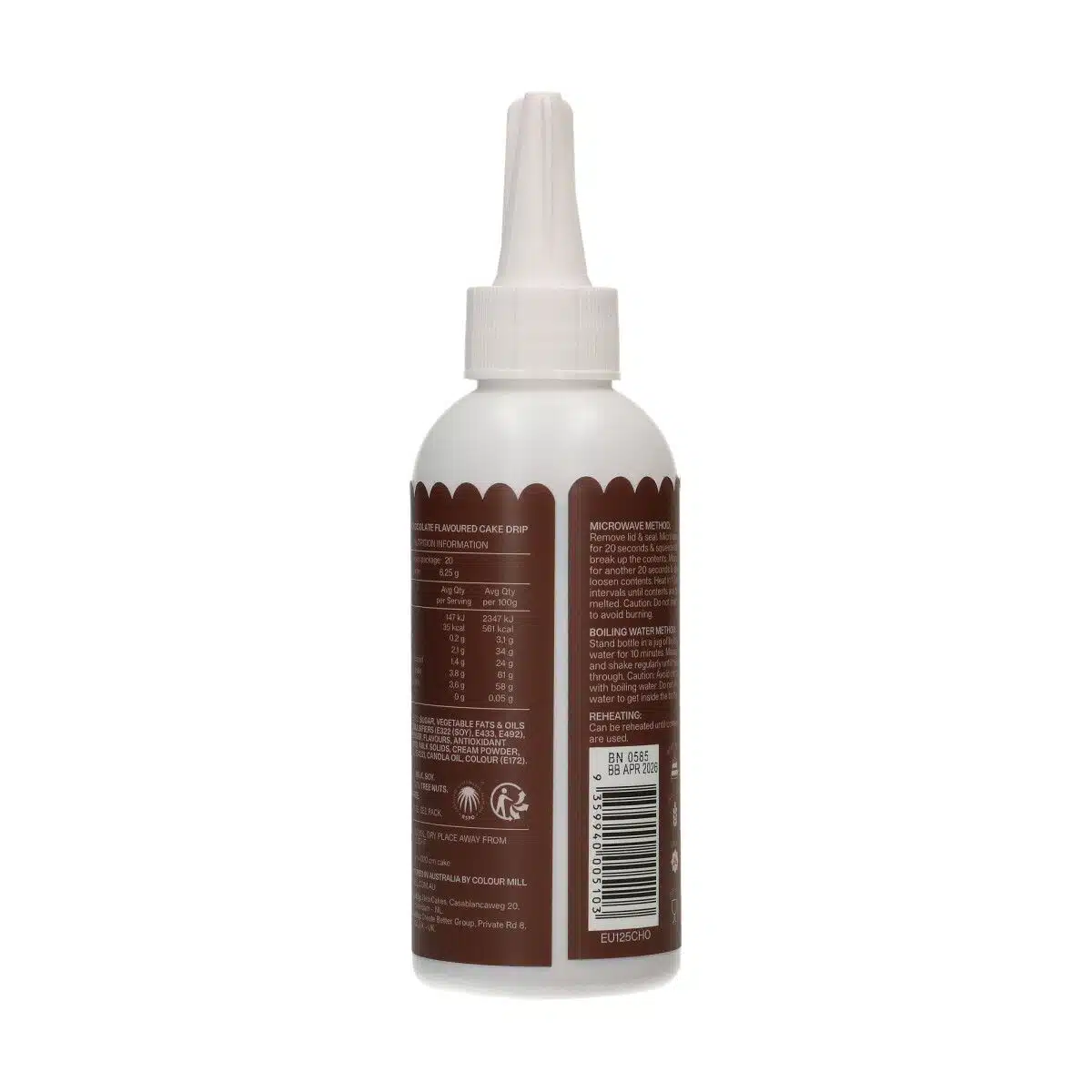 Colour mill choco drip 125g - chocolate bij cake, bake & love 6 Colour mill choco drip 125g - chocolate - afbeelding 2