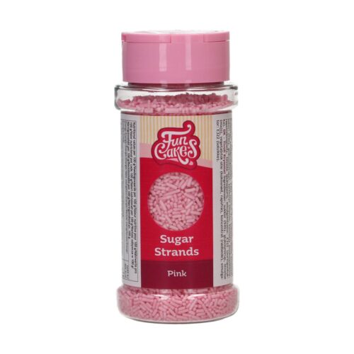 Funcakes sugar strands roze 80 g