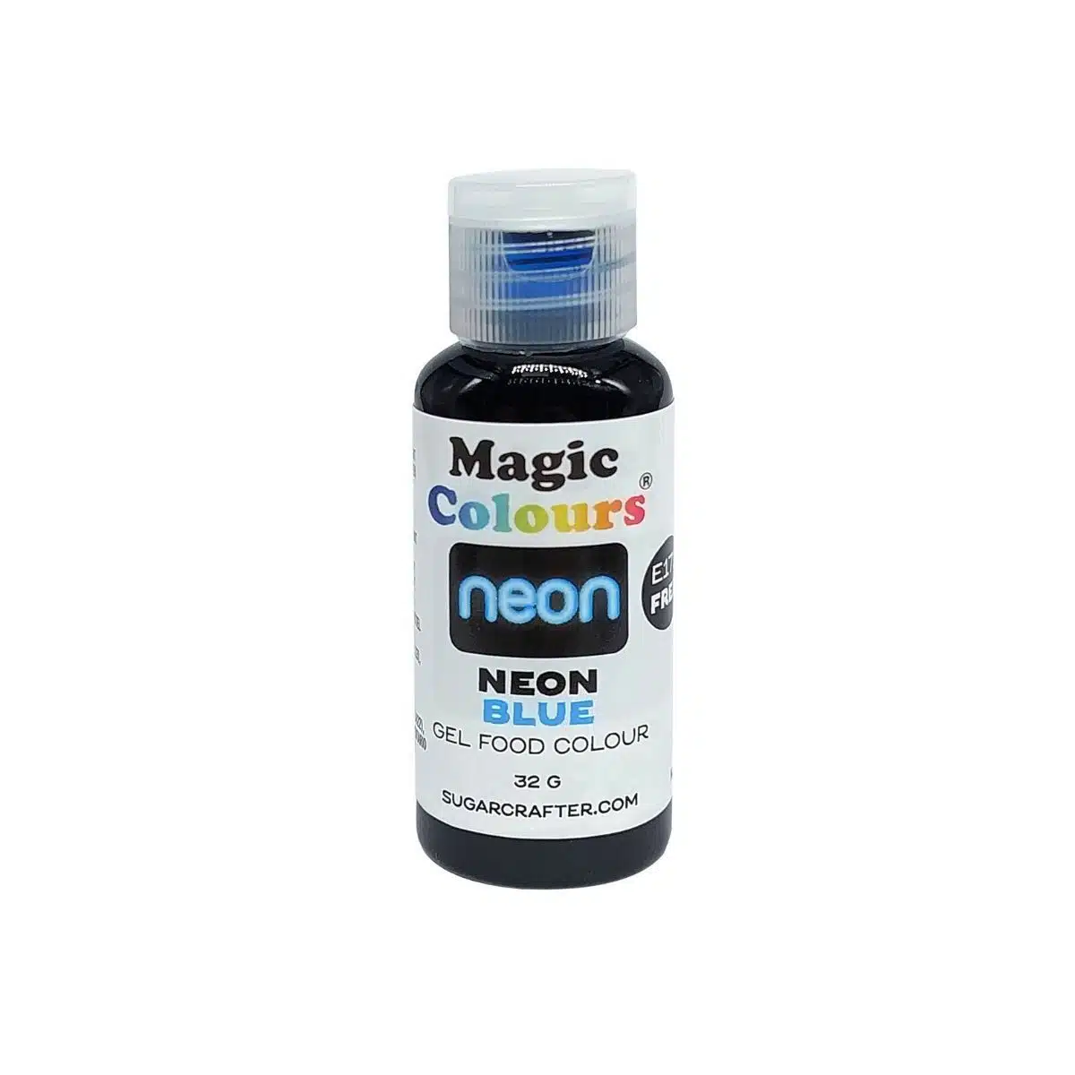 Magic colours - neon blue colour paste 32g bij cake, bake & love 5 Magic colours - neon blue colour paste 32g