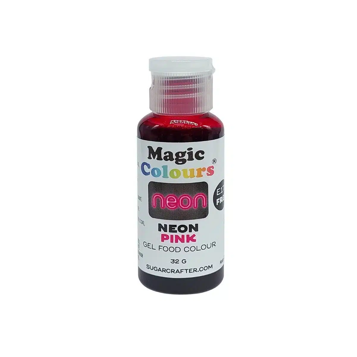 Magic colours - neon pink colour paste 32g bij cake, bake & love 5 Magic colours - neon pink colour paste 32g
