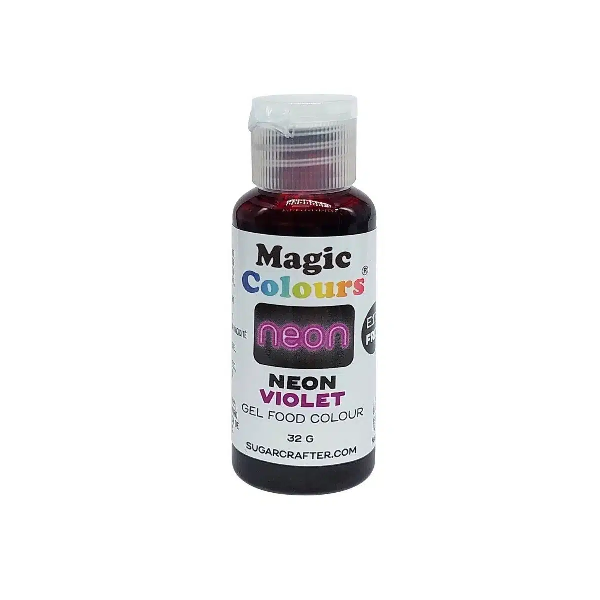 Magic colours - neon purple colour paste 32g bij cake, bake & love 5 Magic colours - neon purple colour paste 32g