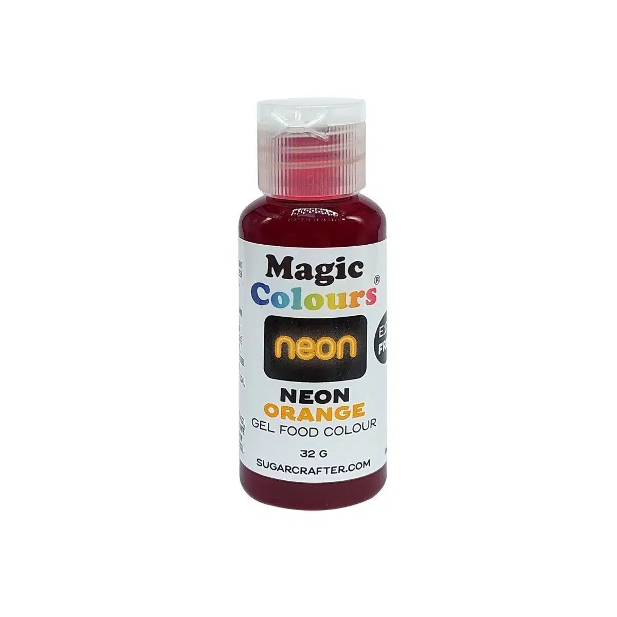 Magic colours - neon orange colour paste 32g bij cake, bake & love 5 Magic colours - neon orange colour paste 32g