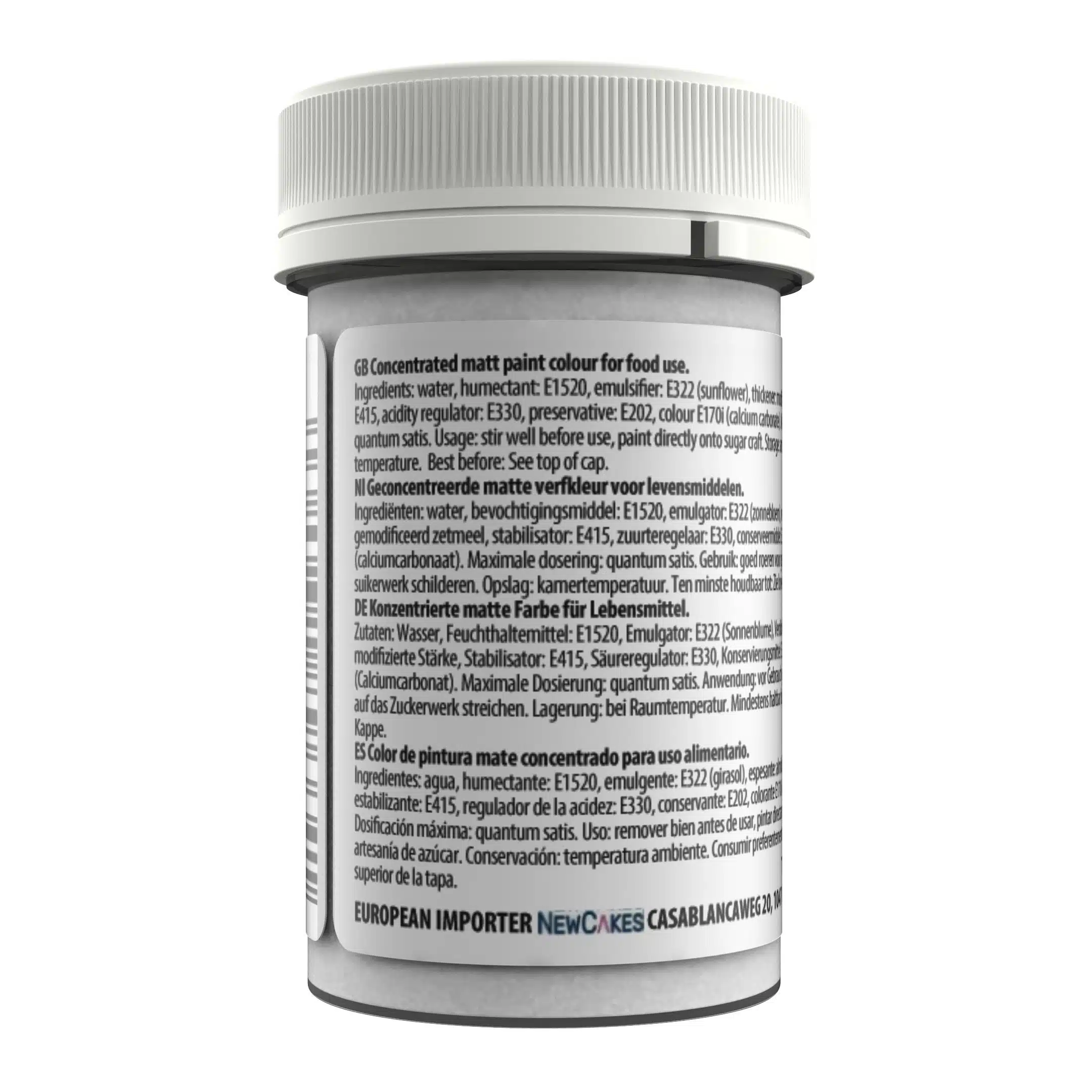 Sugarflair eetbare verf mat wit 25 ml bij cake, bake & love 7 Sugarflair eetbare verf mat wit 25 ml - afbeelding 3