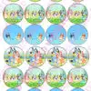 Eetbare cupcakeprint bluey - 24 cupcake rondjes bij cake, bake & love 1