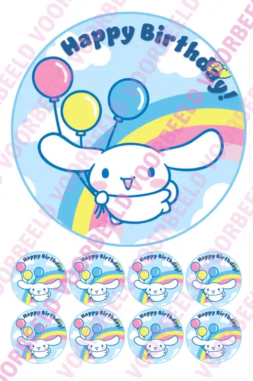 Eetbare taartprint cinnamon roll - 18 cm rond rond + 8 cupcake rondjes bij cake, bake & love 5 Eetbare taartprint cinnamon roll - 18 cm rond rond + 8 cupcake rondjes