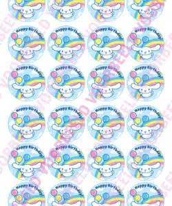 Eetbare Cupcakeprint Cinnamon Roll - 24 cupcake rondjes