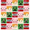 Eetbare cupcakeprint minecraft vierkantjes - 35 cupcake vierkantjes (3,5 cm) bij cake, bake & love 1