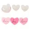 Uitsteker met impressie stempels hart + love bij cake, bake & love 1