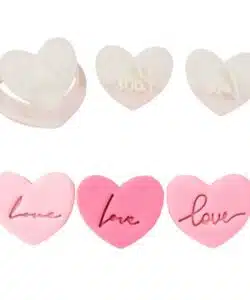 Uitsteker met Impressie Stempels Hart + Love